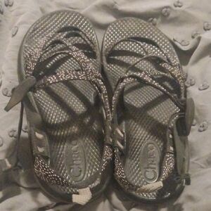 Chaco Multi-Strap Sandals in Black and Gray